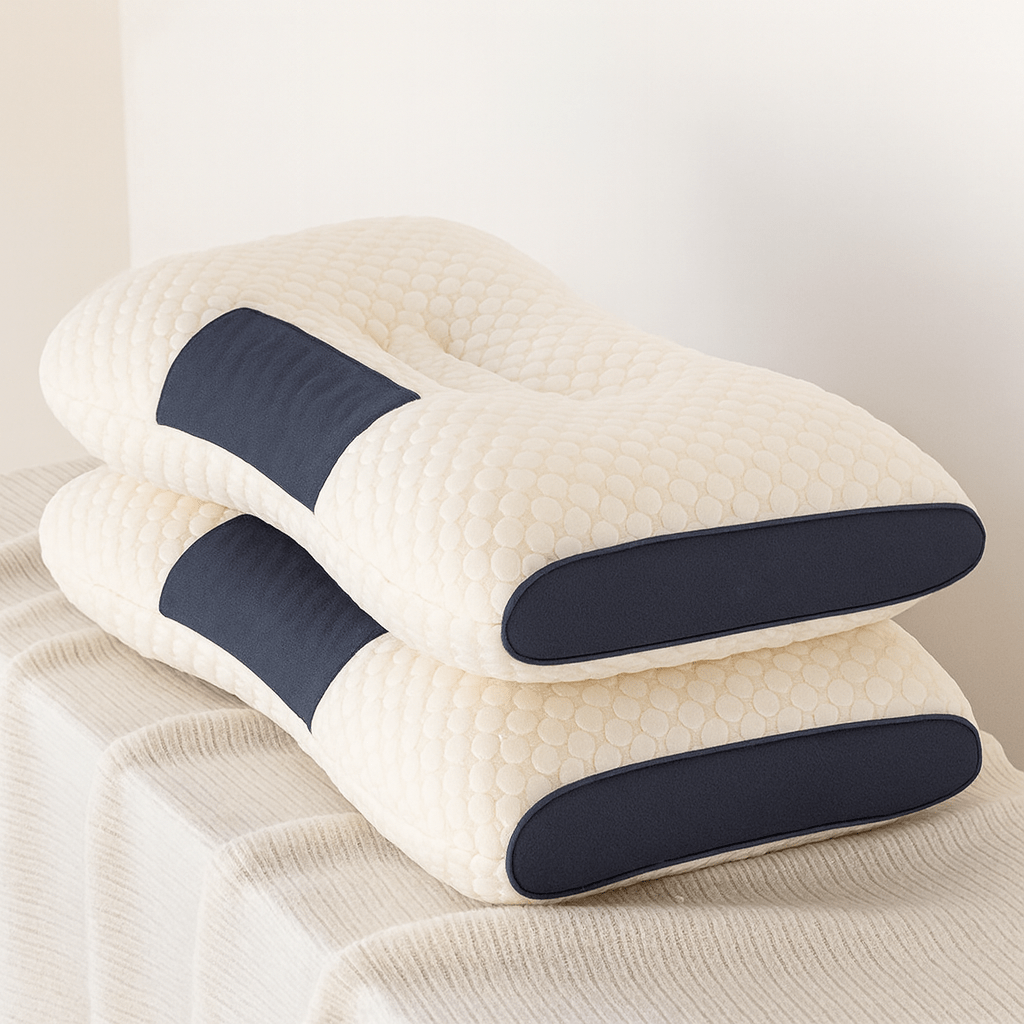 SpineEase ergonomisk ortopedisk kudde — stöd för nacke och ländrygg