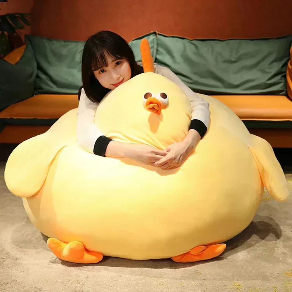 CloudCuddle Giant Plush Chick — Oversized Stuffed Bird, Resilient Inner Filling