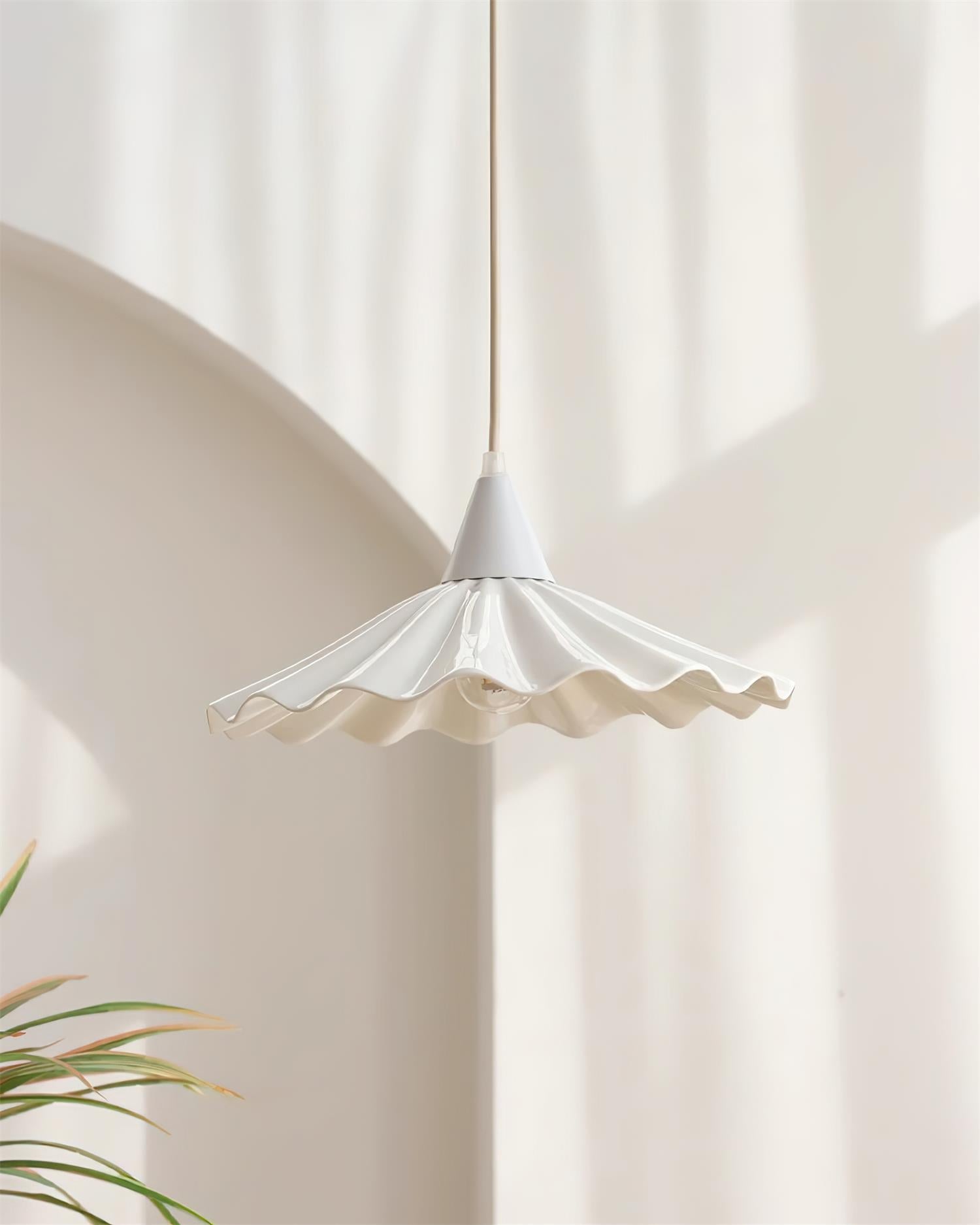 Rivora White Ceramic Pendant Light | ventumra