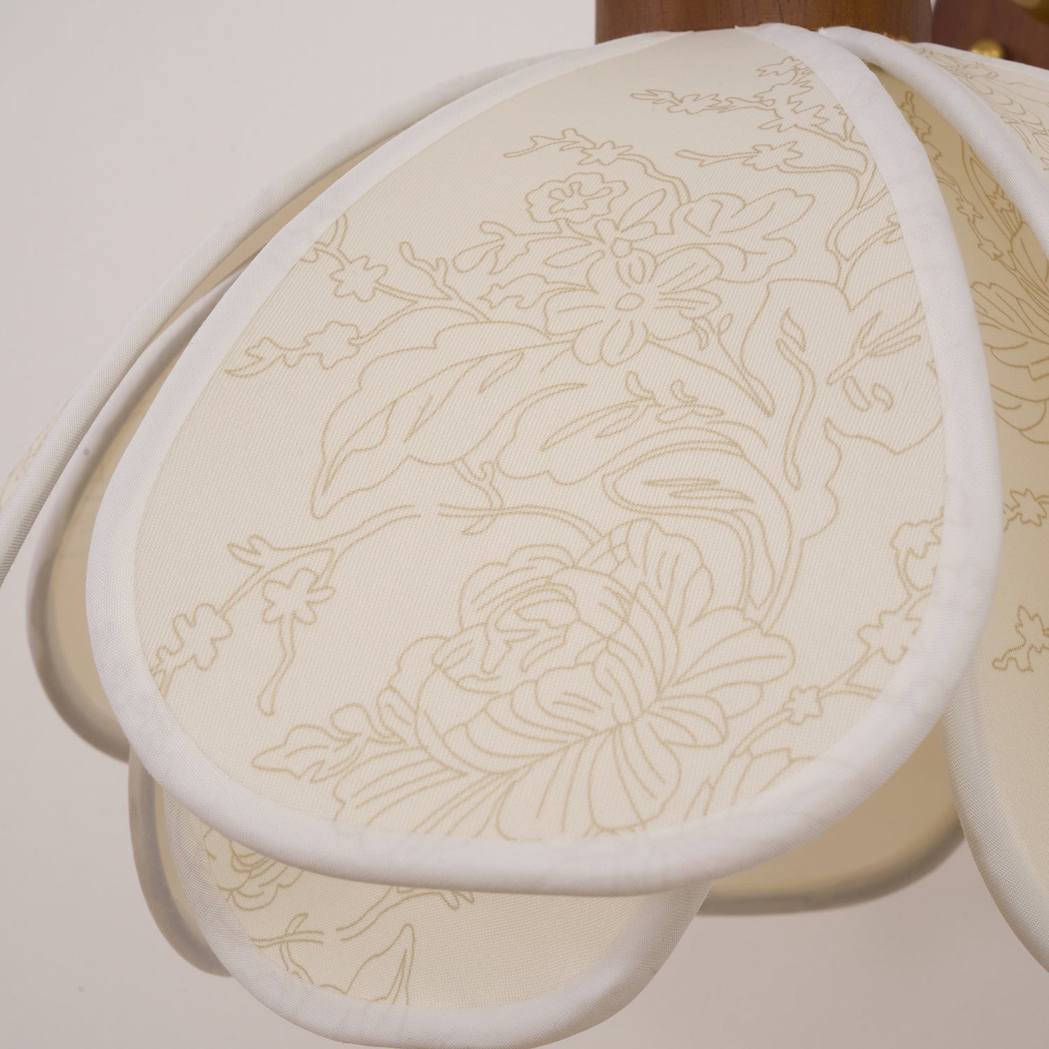 Yuki Wall Lamp Floral Wood Fabirc | ventumra