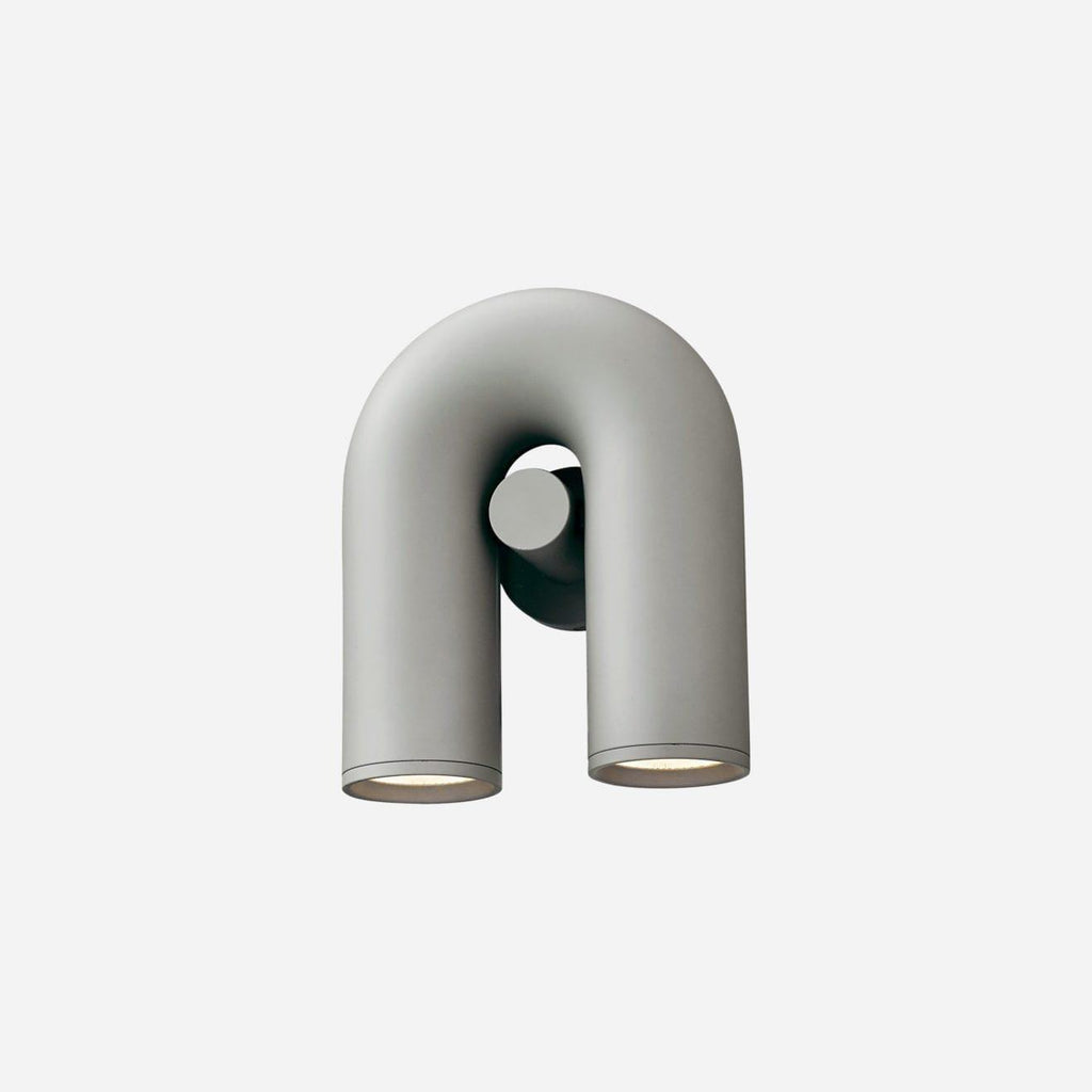 Arisha Wall Lamp U-shaped Design LED Metal, Black/Blue/Gray/Red, Bedroom - Neutralighting