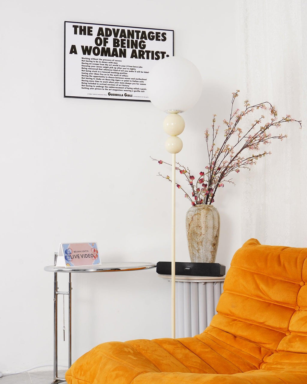 Lumara Floor Lamp in Metal and Glass with Modern Style