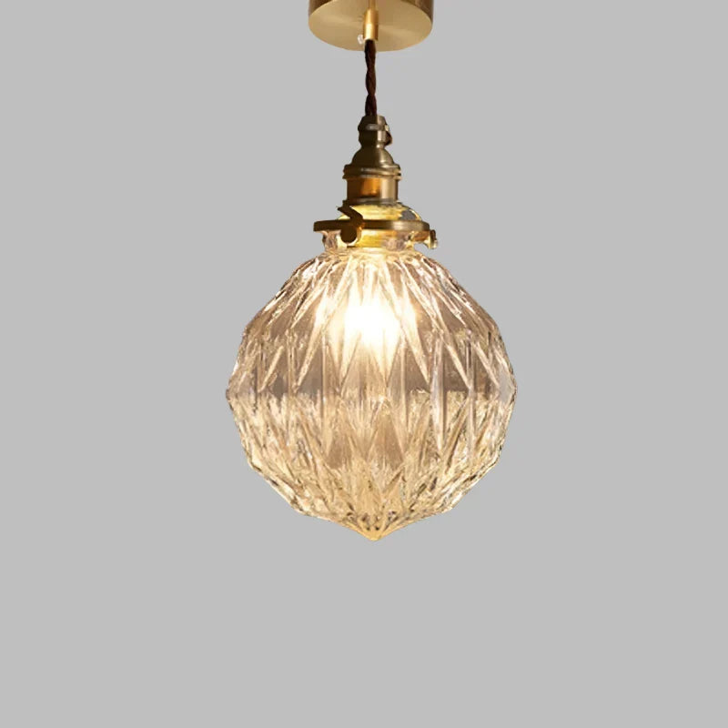 Nordic Clear Glass LED Pendant Light for Modern Interiors and Dining Areas