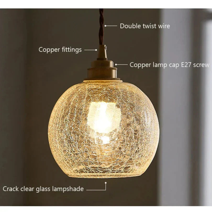 Nordic Clear Glass LED Pendant Light for Modern Interiors and Dining Areas
