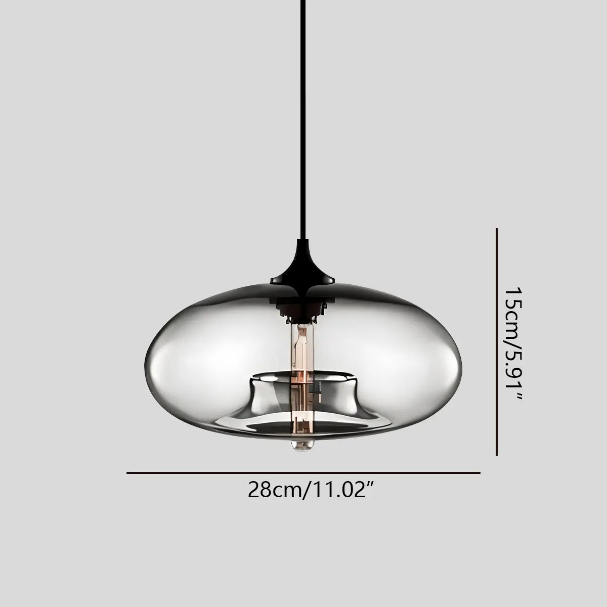 Vibrant Glass Pendant Light For Dining Room Decor | Ventumra