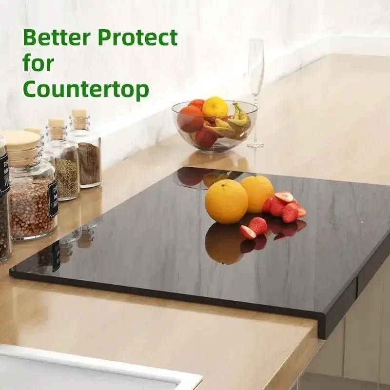 Nova Board 45x35 Cm Solid Acrylic Cutting Board — Secure Protective Lip
