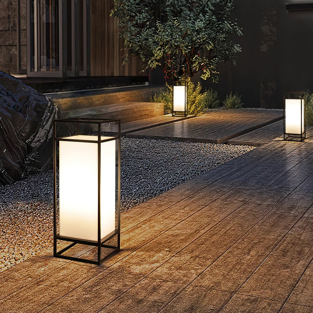 Architektoniczna lampa w formie latarni skrzynkowej | Ventumra