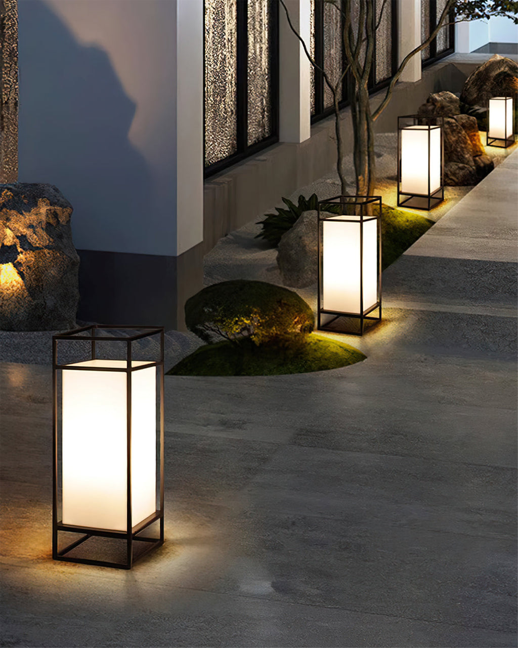 Architektoniczna lampa w formie latarni skrzynkowej | Ventumra