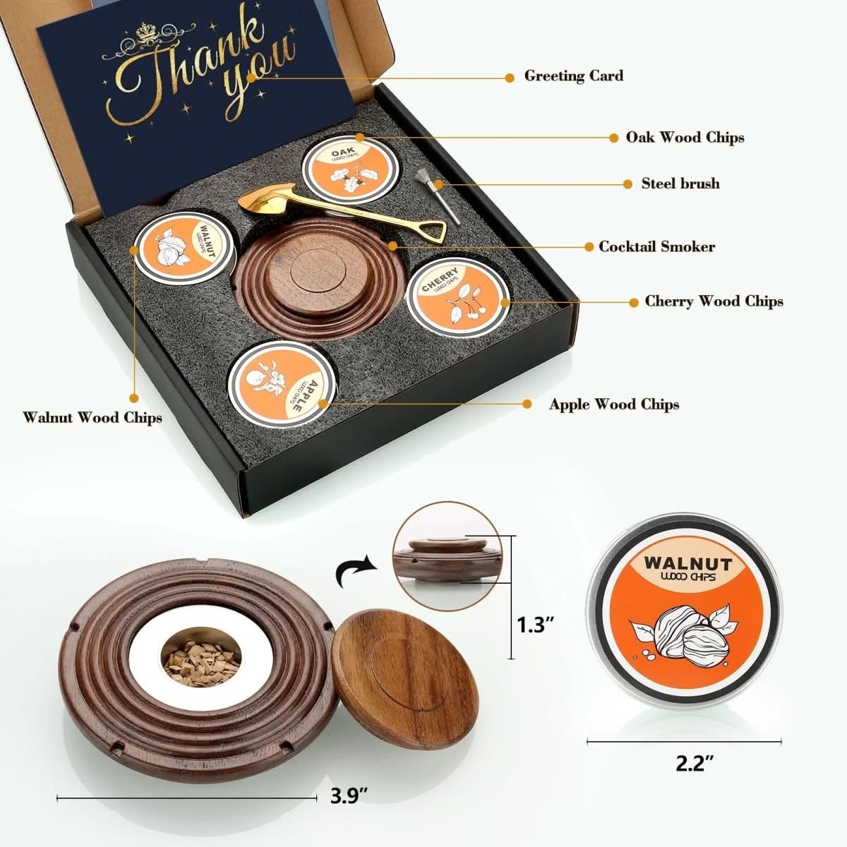 CinderCraft Precision Smoke Delivery System — Cocktail Smoker Kit