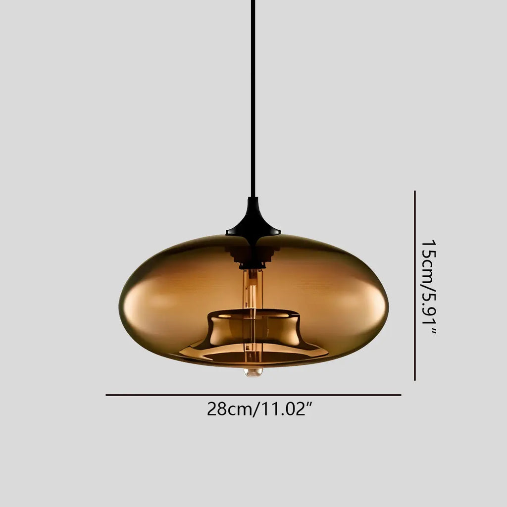 Vibrant Glass Pendant Light For Dining Room Decor | Ventumra