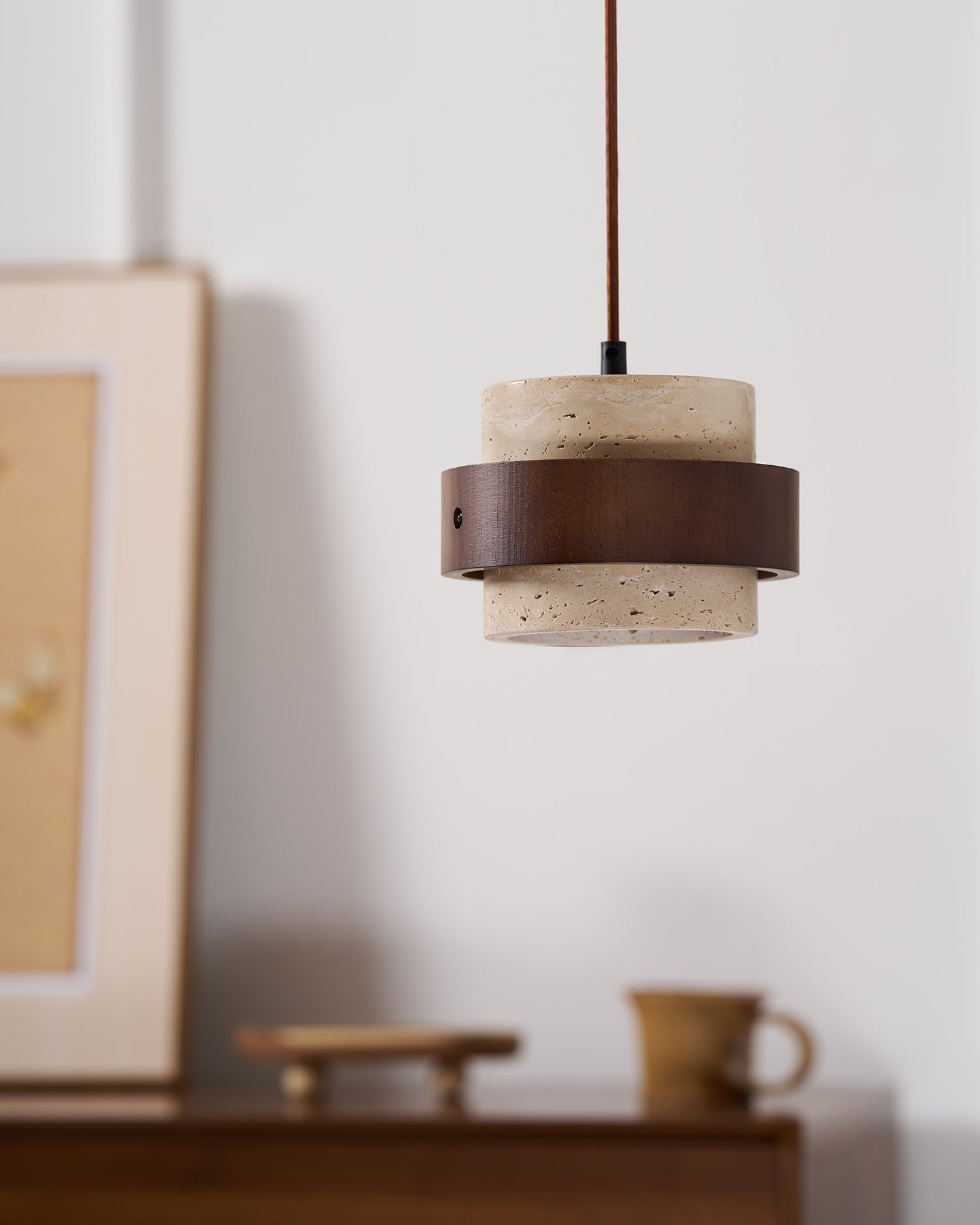 Ritta Pendant Light Travertine | ventumra