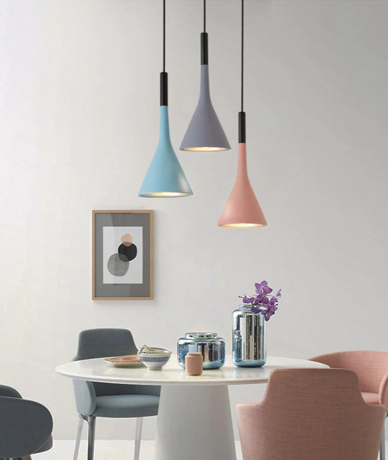 Nordic Modern Pendant Lights With Matte Finishes And Adjustable Height
