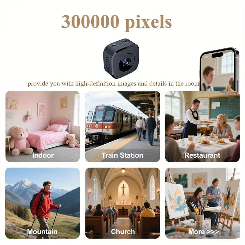 Caméra de sécurité sans fil 8K avec vision nocturne pour intérieur et extérieur | Ventumra