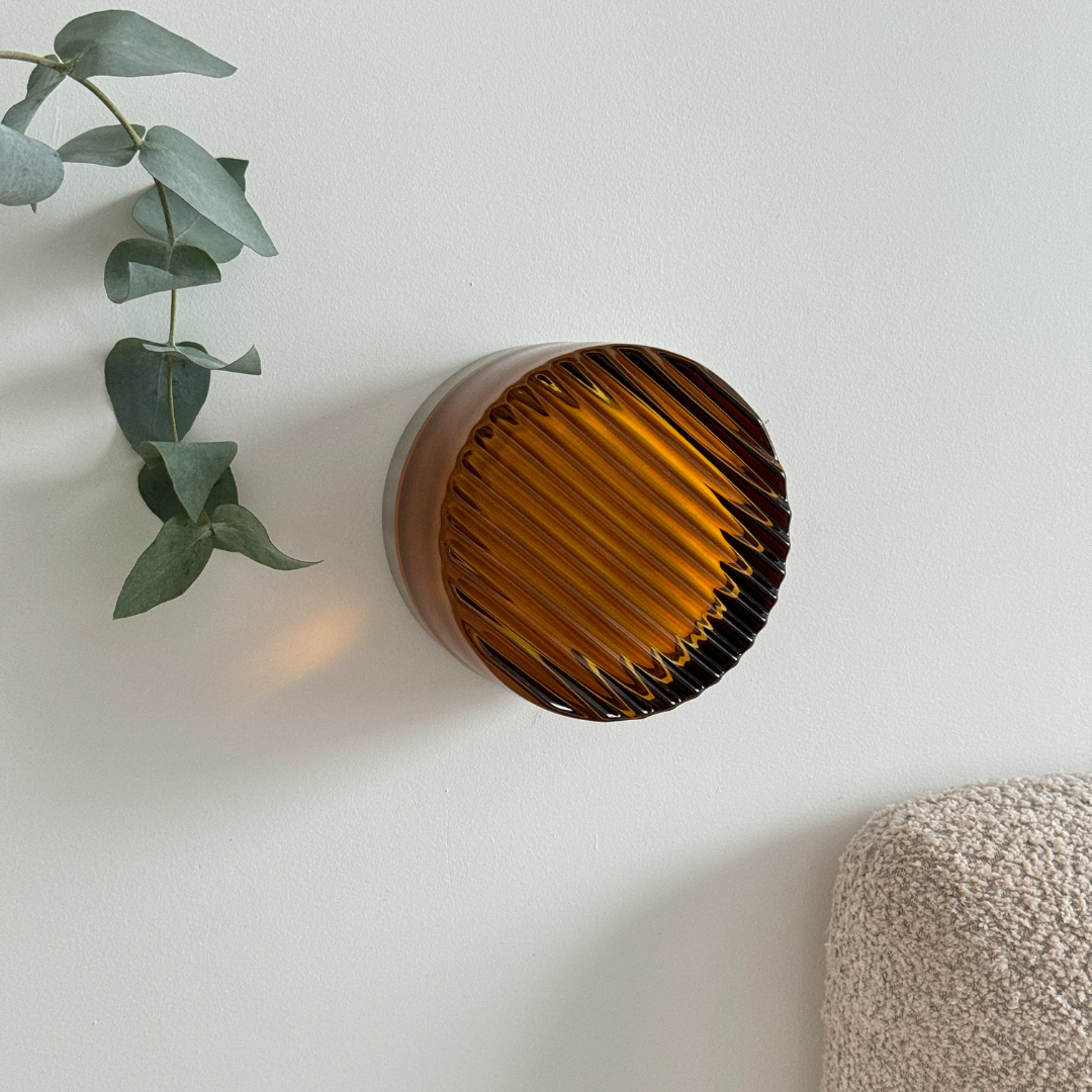 Glass Wall Sconce With Built-In LED Lighting For Modern Interiors | Ventumra
