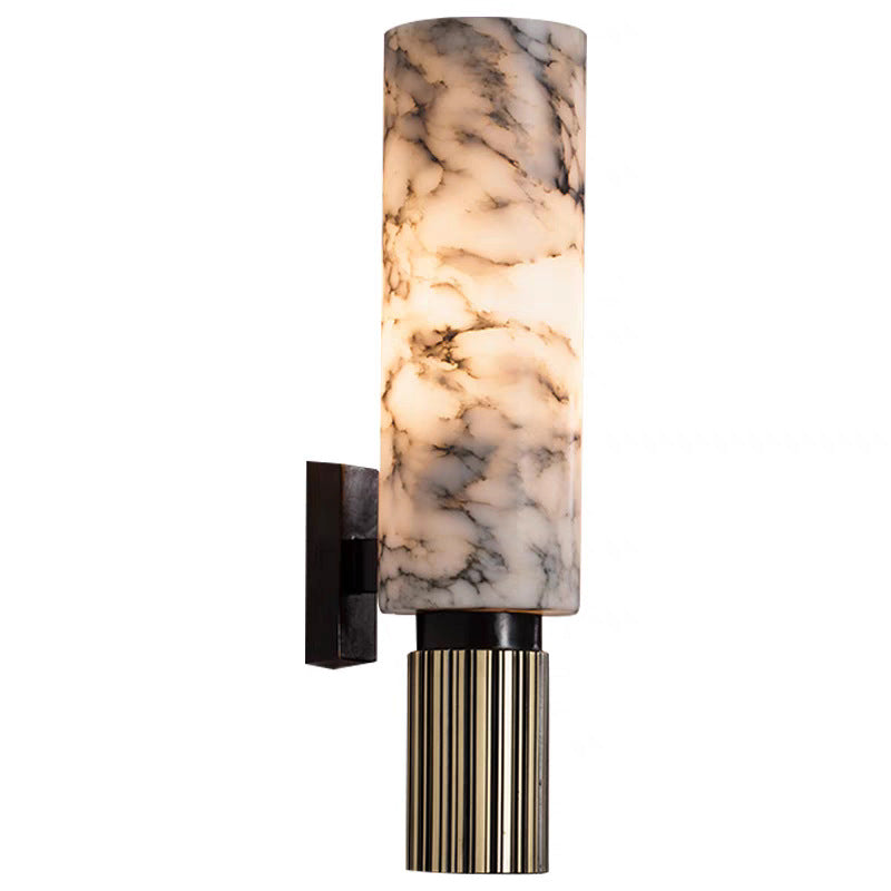 Alabaster Brass Wall Sconce | Ventumra