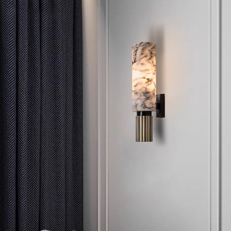 Alabaster Brass Wall Sconce | Ventumra