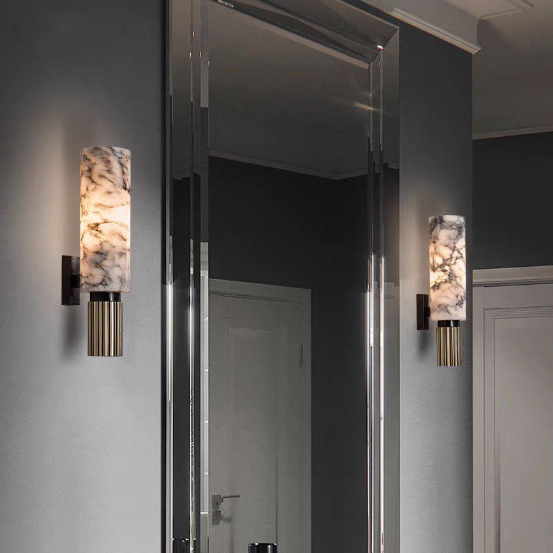 Alabaster Brass Wall Sconce | Ventumra