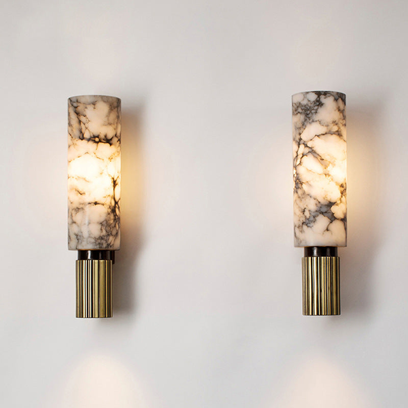 Alabaster Brass Wall Sconce | Ventumra