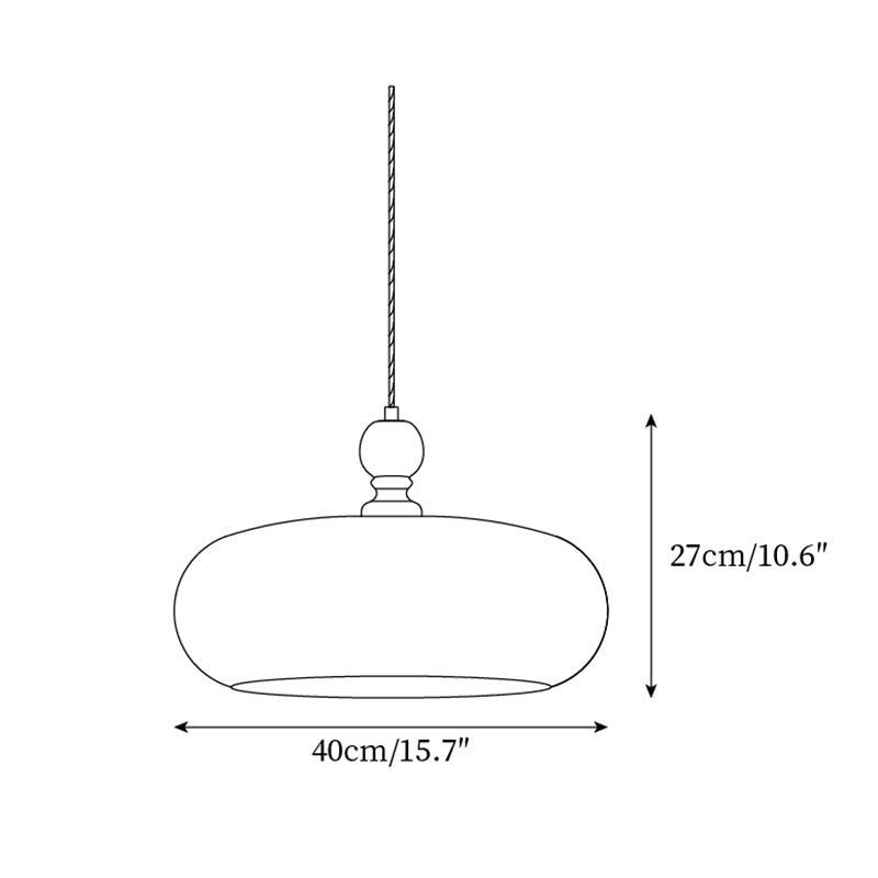 Eldom Amber Glass Shade Pendant Light | ventumra