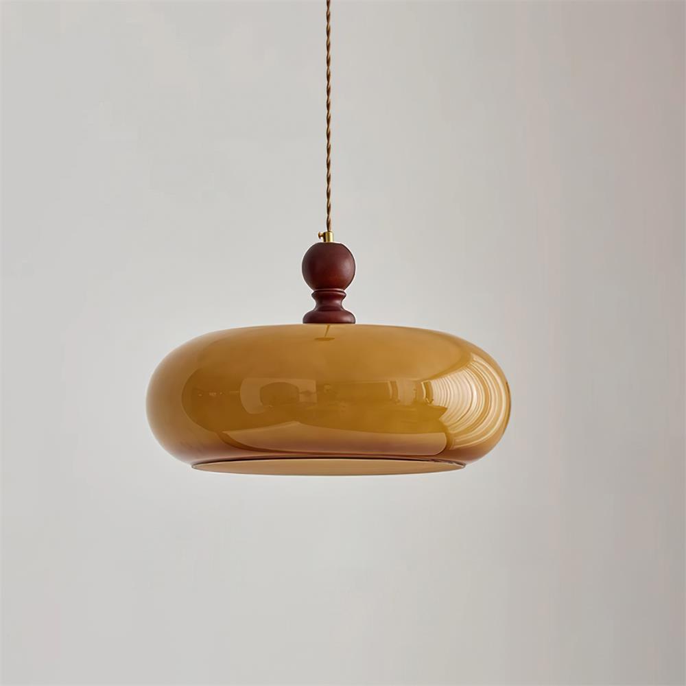 Eldom Amber Glass Shade Pendant Light | ventumra