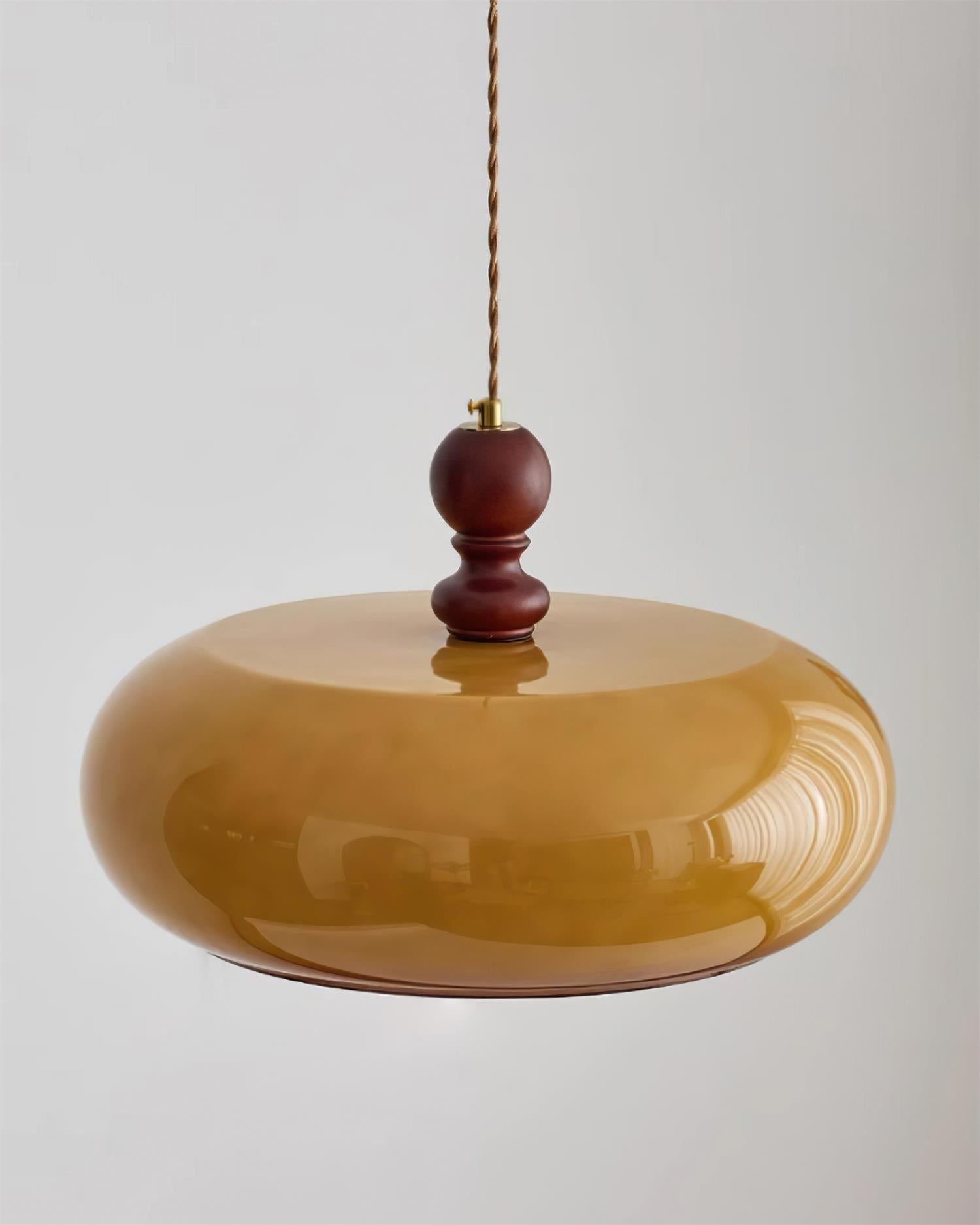 Eldom Amber Glass Shade Pendant Light | ventumra
