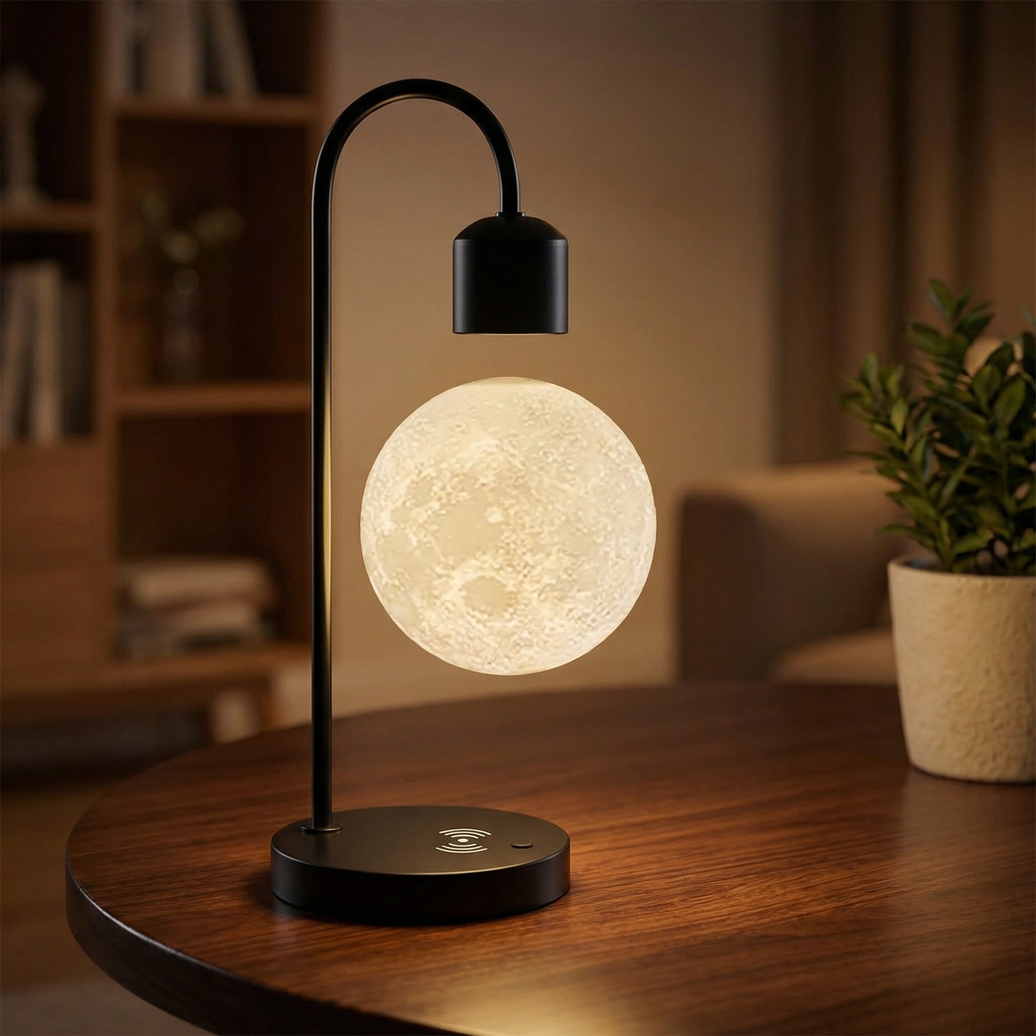 Cordless Bedside Charging Lamp - Lunafloat | ventumra