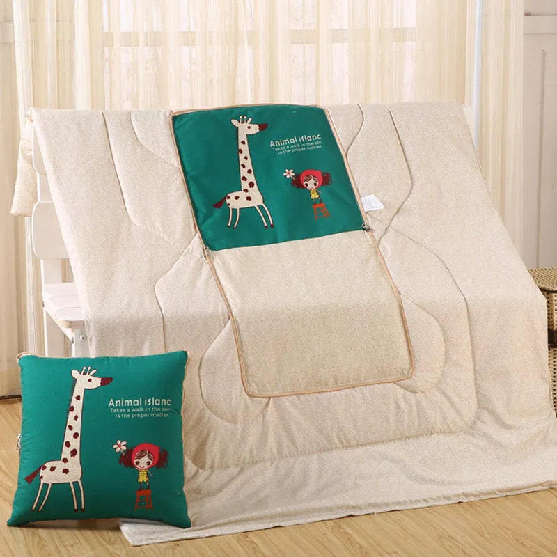 All-In-One Cozy Pillow And Blanket Convertible Throw With Polyester Fill | Ventumra