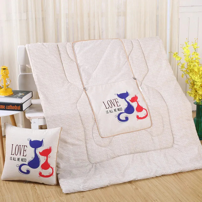 All-In-One Cozy Pillow And Blanket Convertible Throw With Polyester Fill | Ventumra