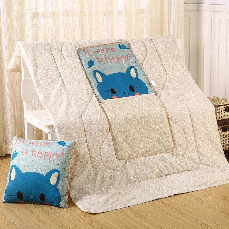 All-In-One Cozy Pillow And Blanket Convertible Throw With Polyester Fill | Ventumra