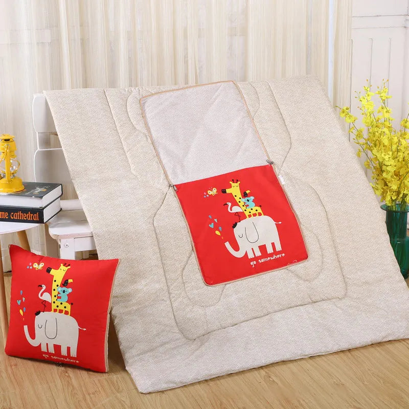 All-In-One Cozy Pillow And Blanket Convertible Throw With Polyester Fill | Ventumra