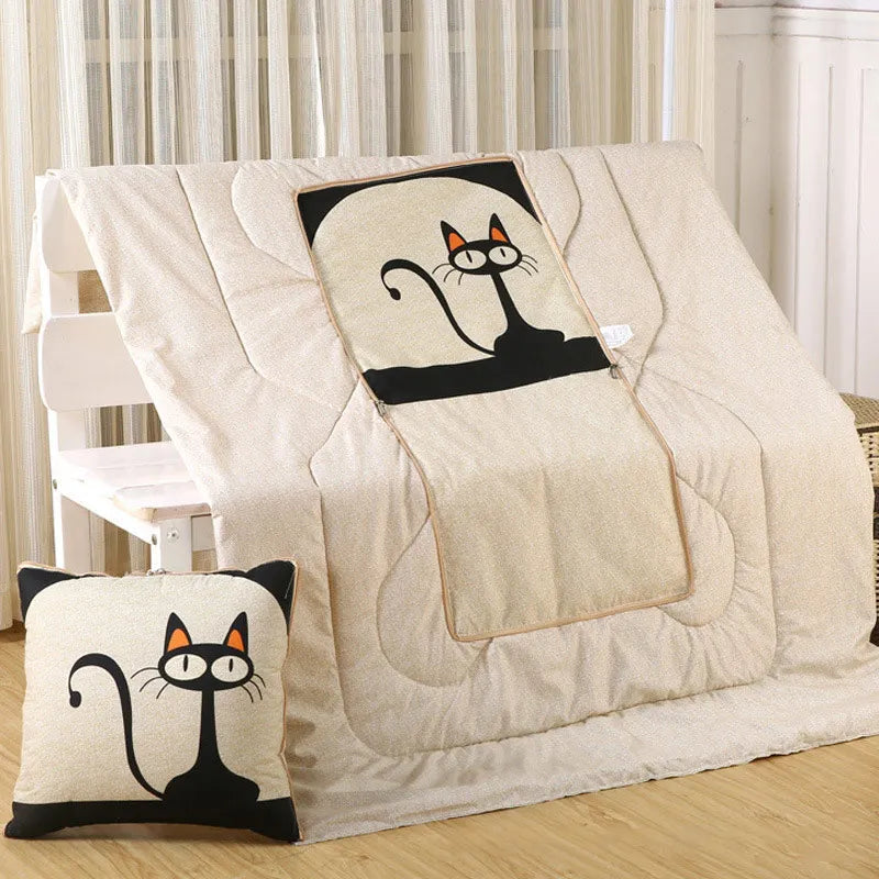 All-In-One Cozy Pillow And Blanket Convertible Throw With Polyester Fill | Ventumra