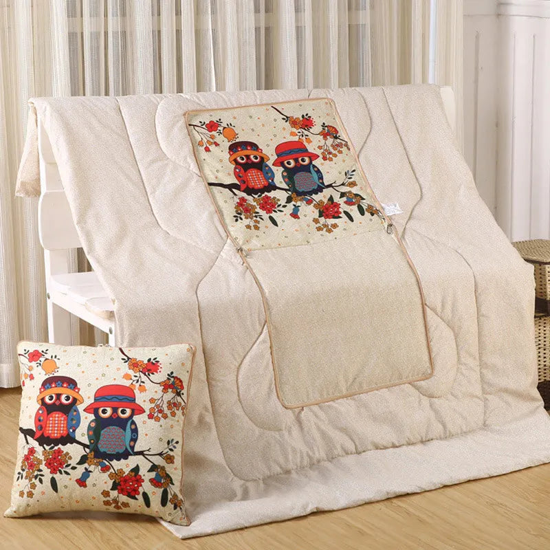 All-In-One Cozy Pillow And Blanket Convertible Throw With Polyester Fill | Ventumra