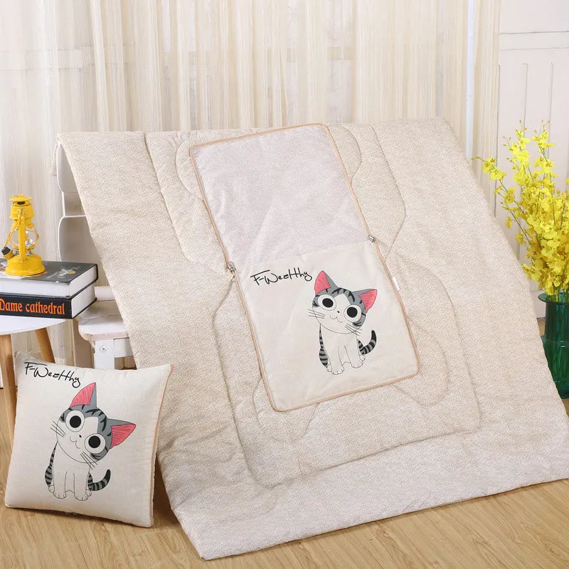 All-In-One Cozy Pillow And Blanket Convertible Throw With Polyester Fill | Ventumra