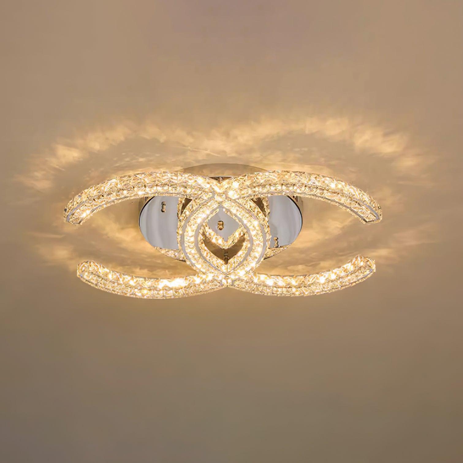 Kristy Crystal Ceiling Light  Double C | ventumra