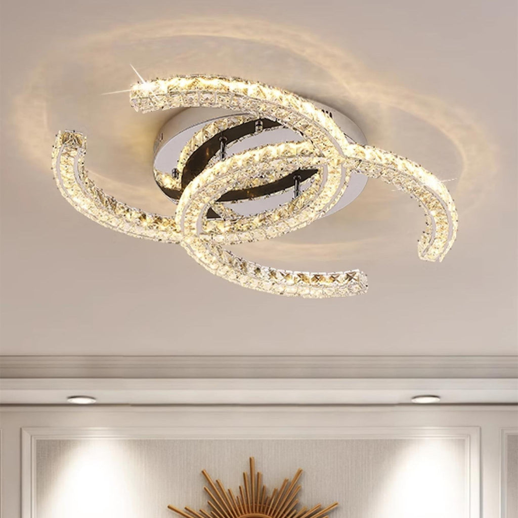Kristy Crystal Ceiling Light  Double C | ventumra