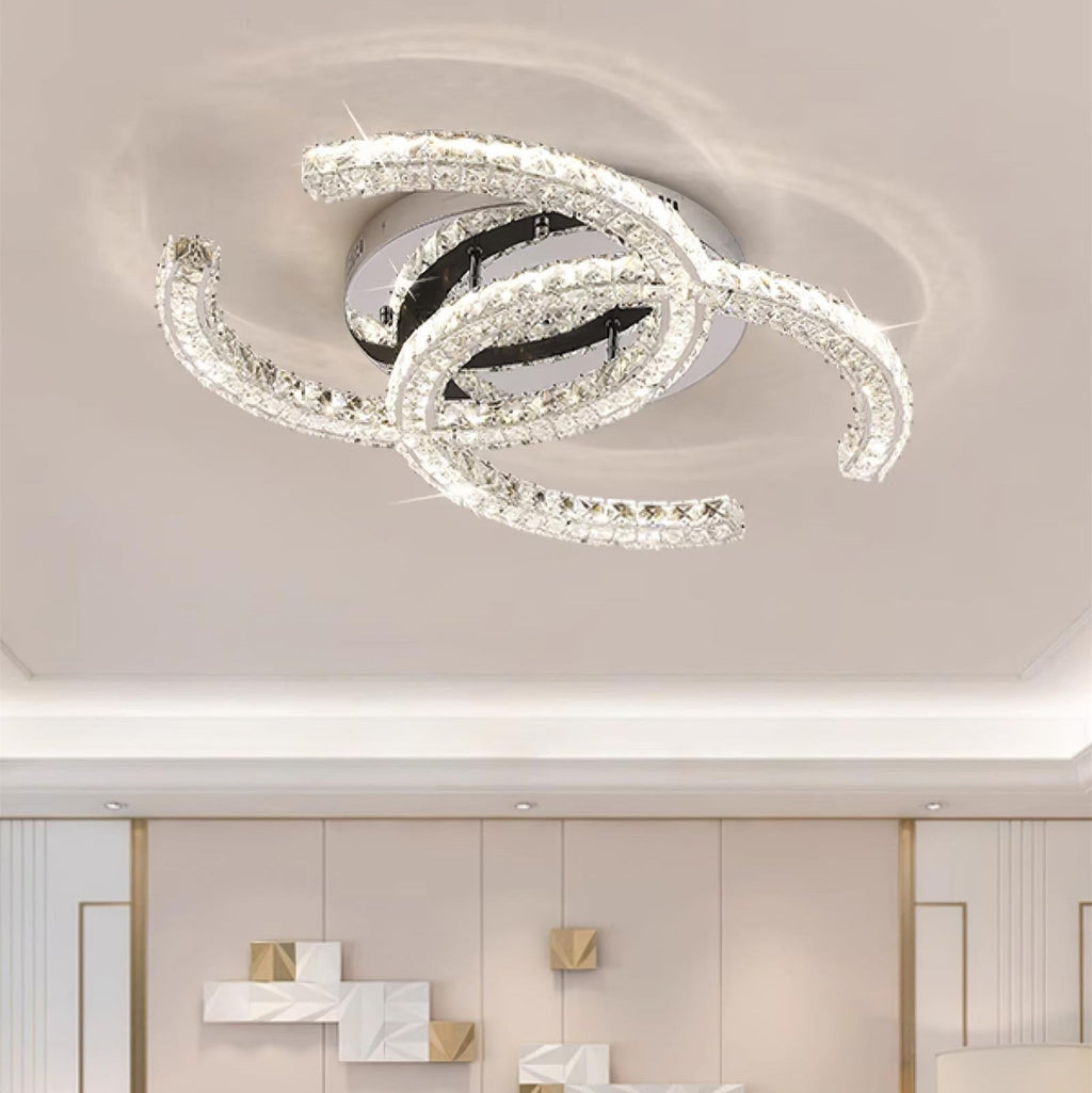 Kristy Crystal Ceiling Light  Double C | ventumra