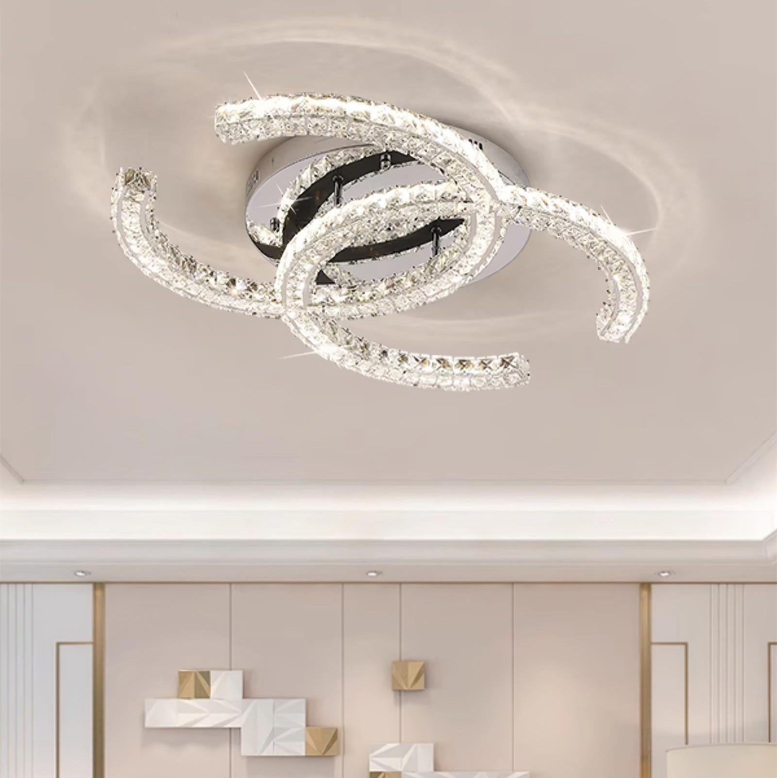 Kristy Crystal Ceiling Light  Double C | ventumra