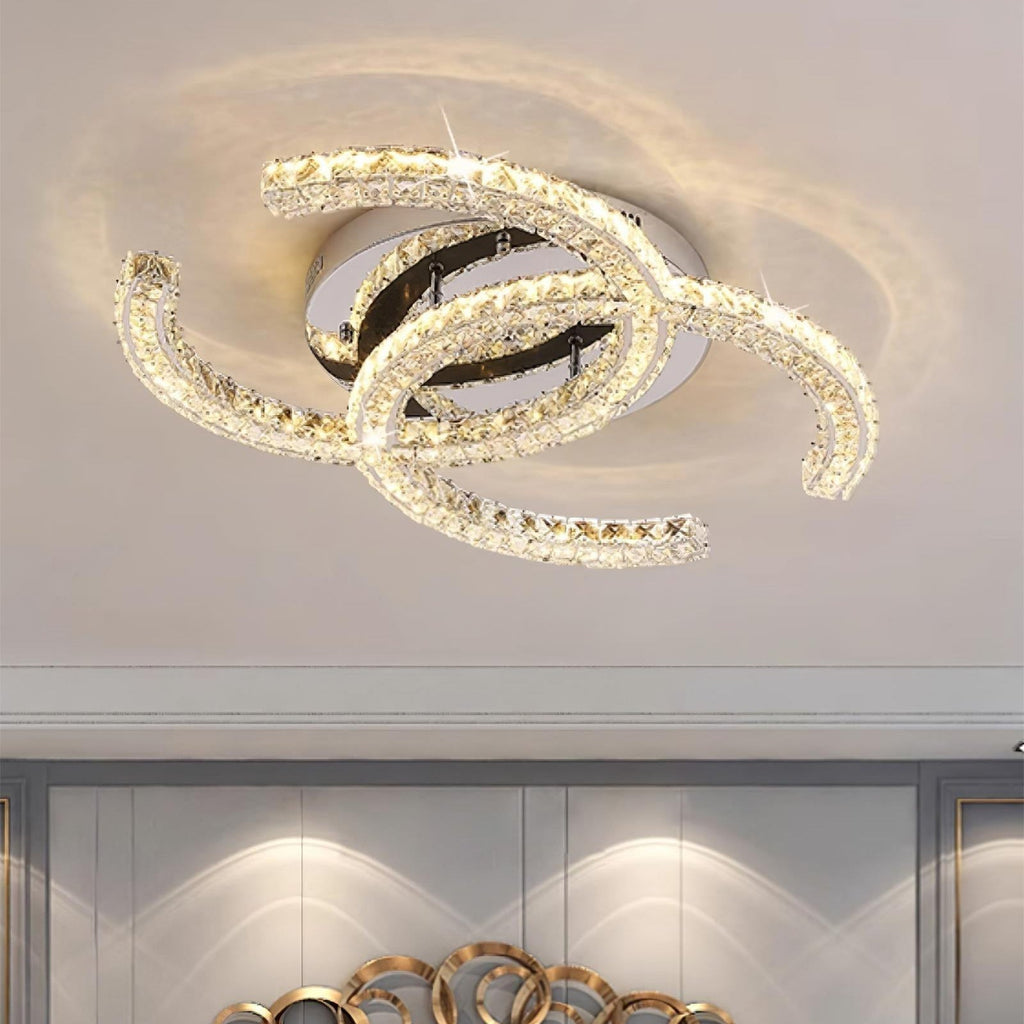 Kristy Crystal Ceiling Light  Double C | ventumra