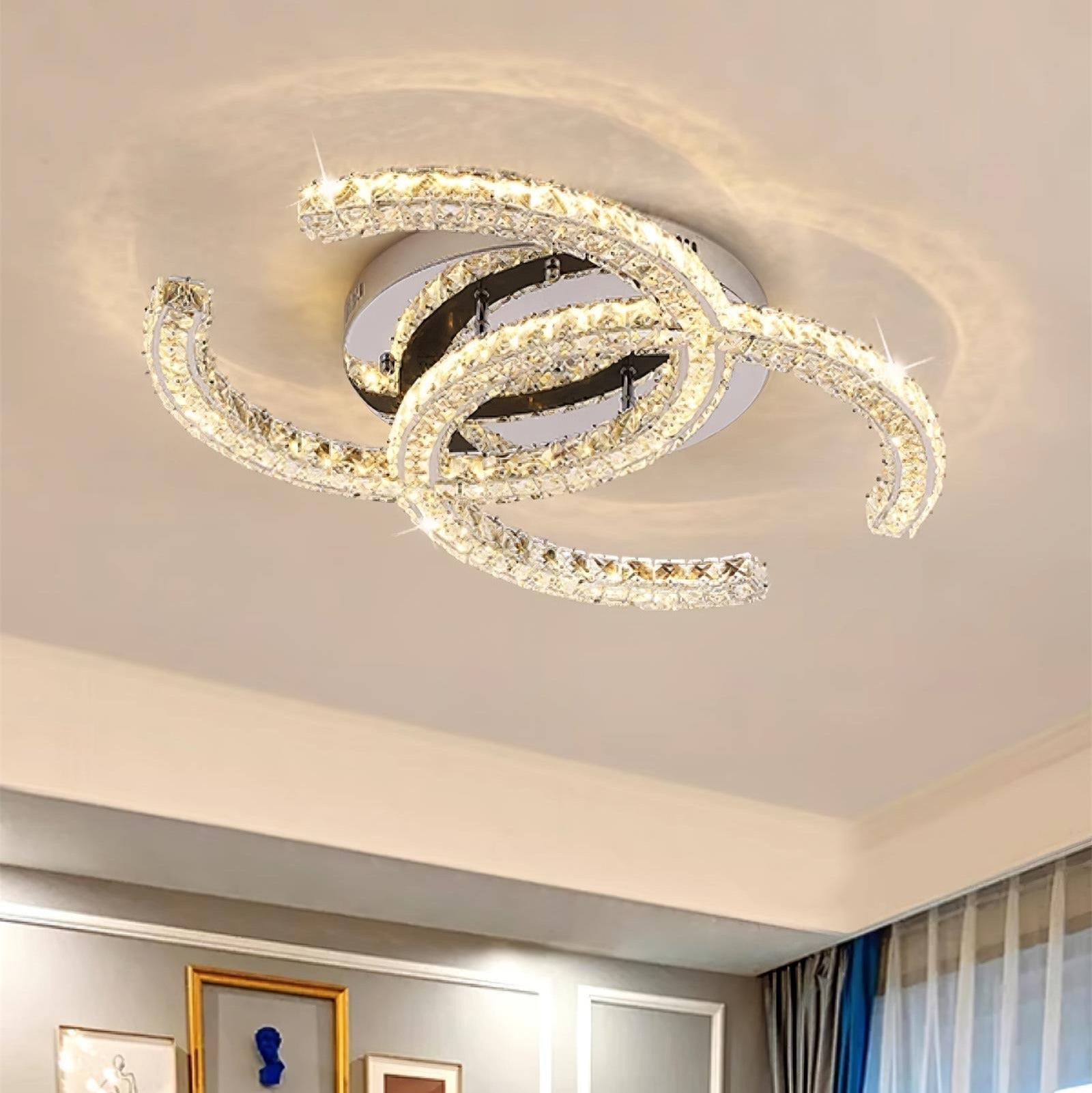 Kristy Crystal Ceiling Light  Double C | ventumra