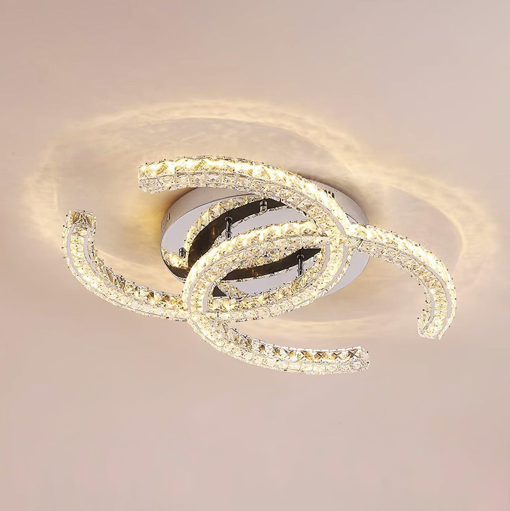 Kristy Crystal Ceiling Light  Double C | ventumra