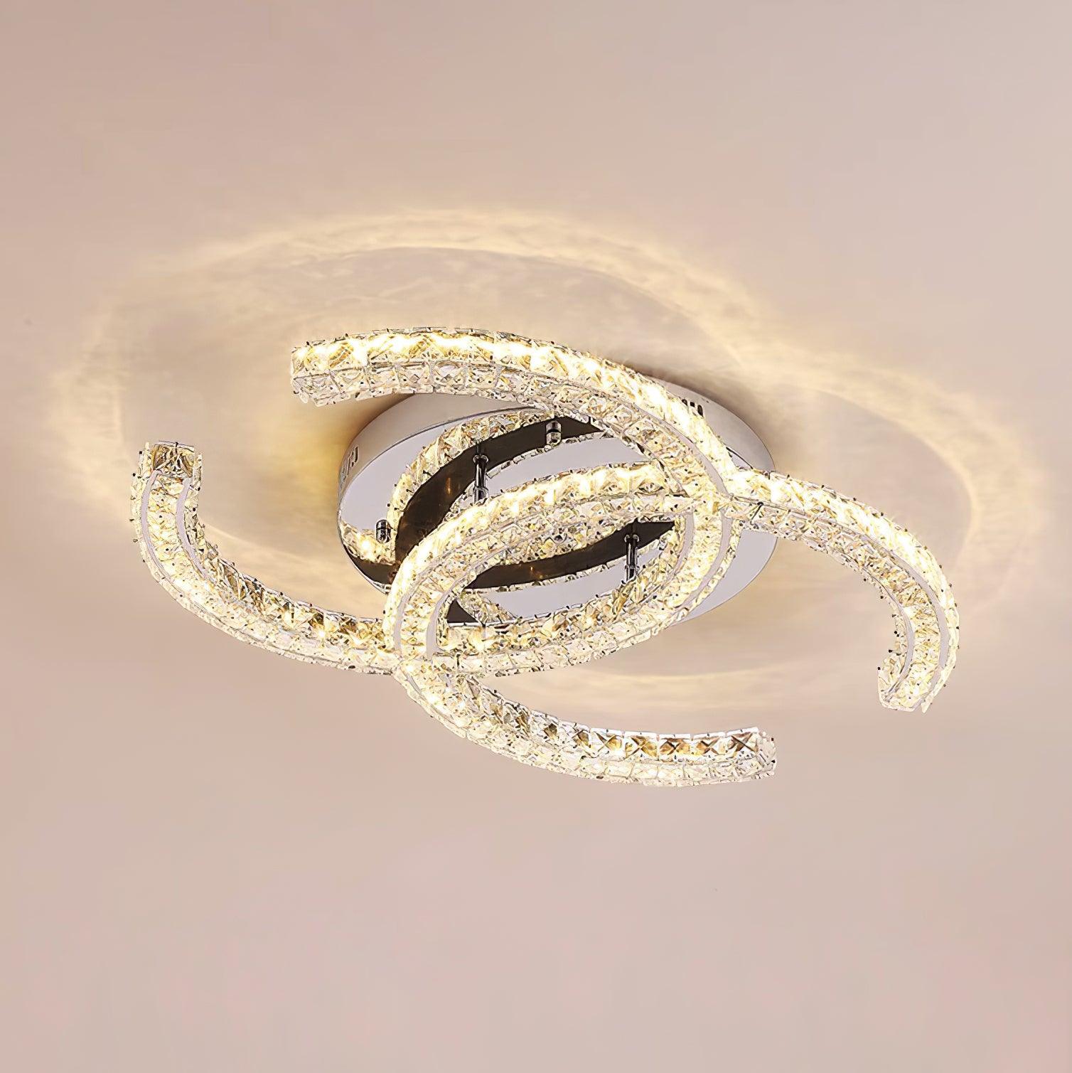Kristy Crystal Ceiling Light  Double C | ventumra
