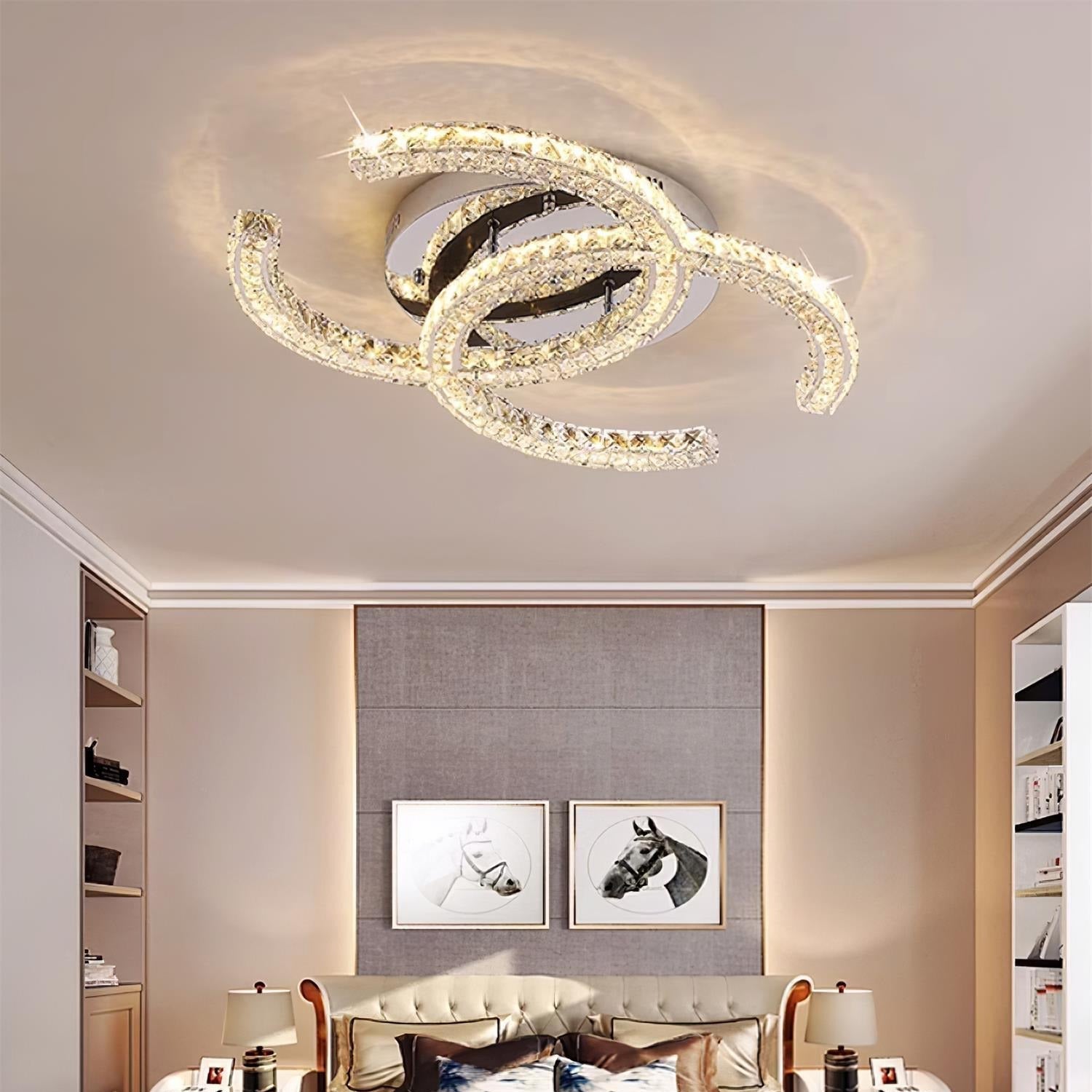Kristy Crystal Ceiling Light  Double C | ventumra