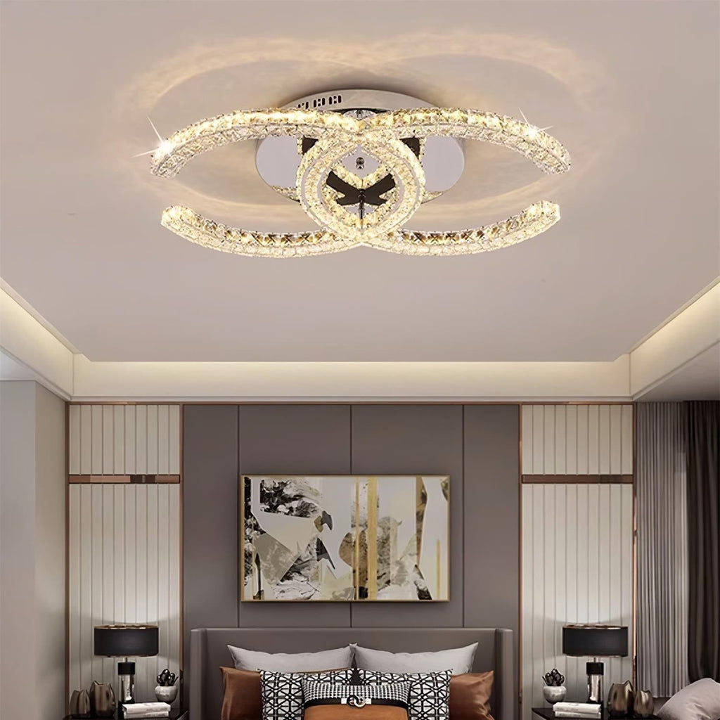 Kristy Crystal Ceiling Light  Double C | ventumra