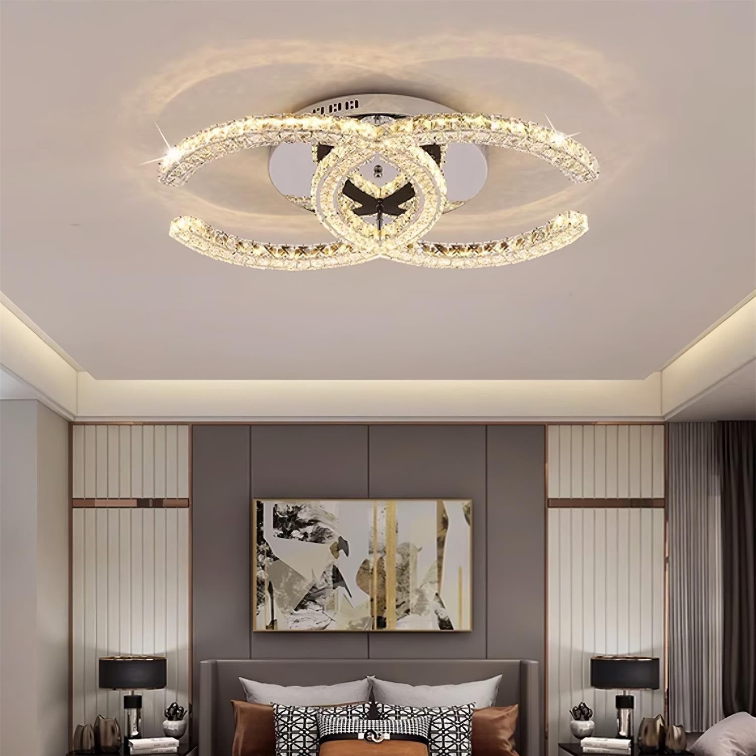 Kristy Crystal Ceiling Light  Double C | ventumra