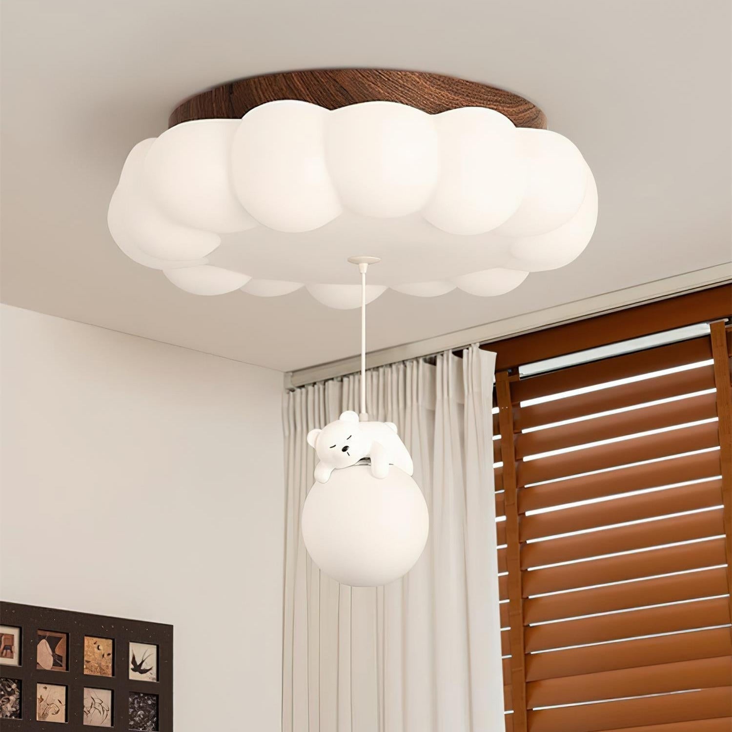 Quen Cute Cake Bear Ceiling Light | ventumra
