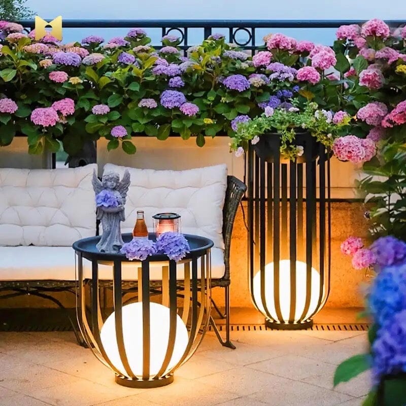 SylvaGlow | Waterproof Solar Flower Pot Lamp for Outdoors