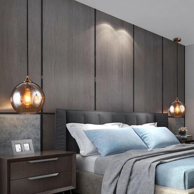 Aurelia Glass Pendant Light | Warm Rustic Modern Glow