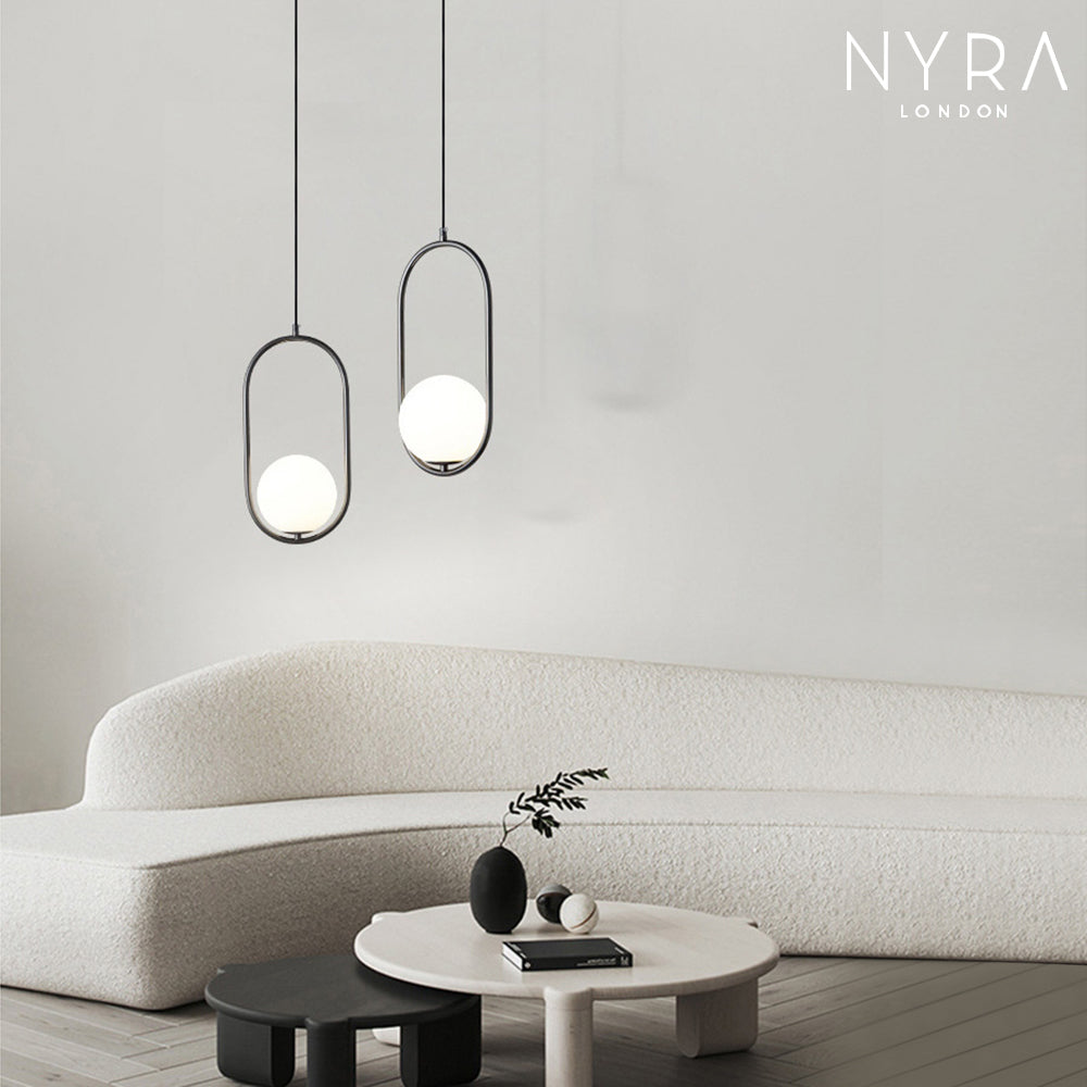 LumoSphere Pendant Light With Opal Glass Sphere Diffuser