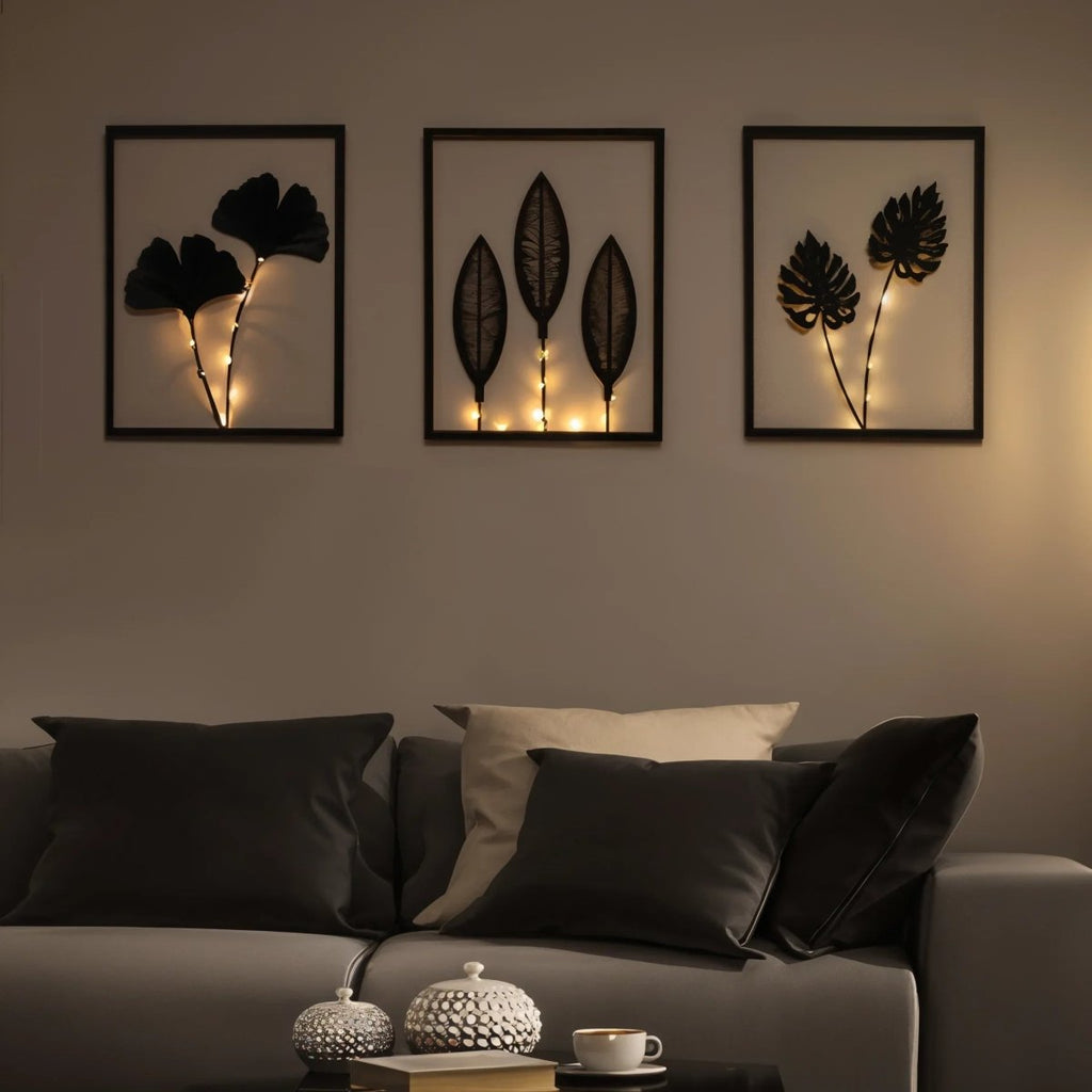 LumaPulse 3-Pack LED Frame Lamp Set — Programmable Color Changing Panels