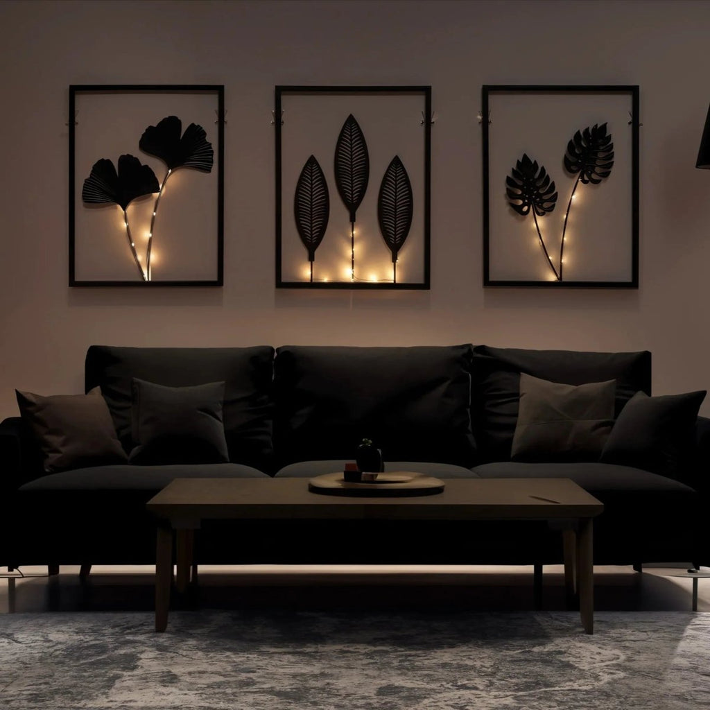 LumaPulse 3-Pack LED Frame Lamp Set — Programmable Color Changing Panels